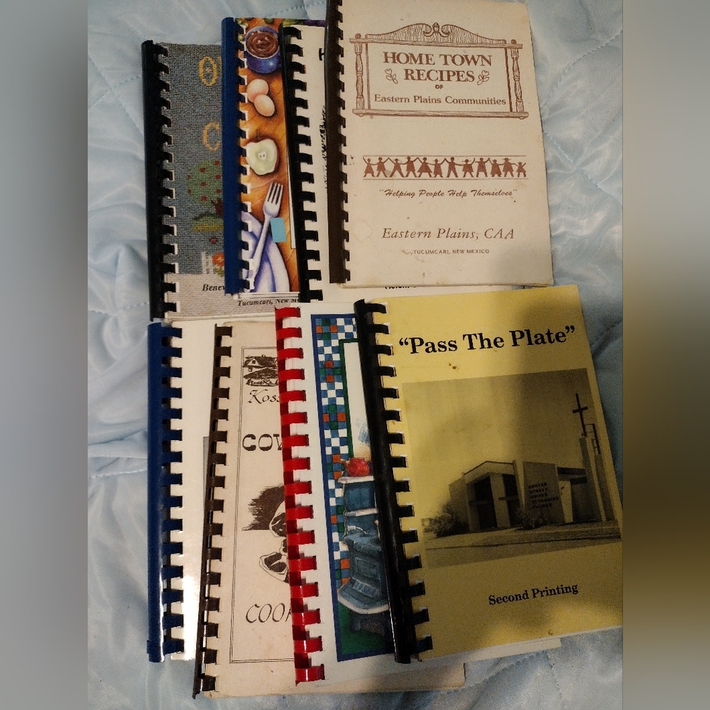 Collection of 8 Spiral-Bound Cookbooks